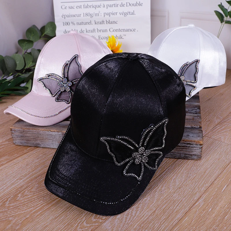 Women's Crystal Butterflie Baseball Cap