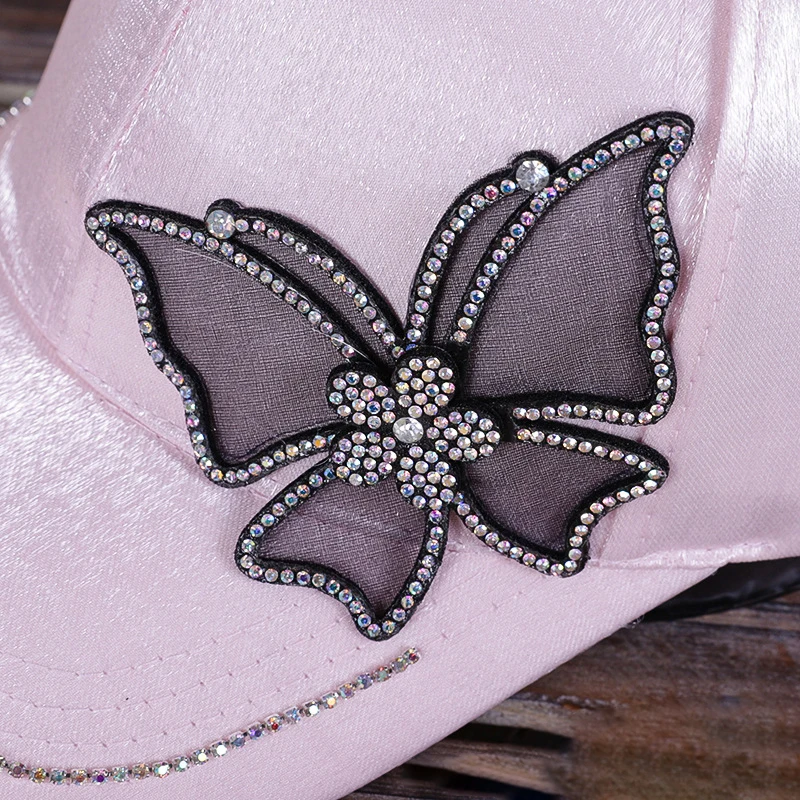 Women's Crystal Butterflie Baseball Cap