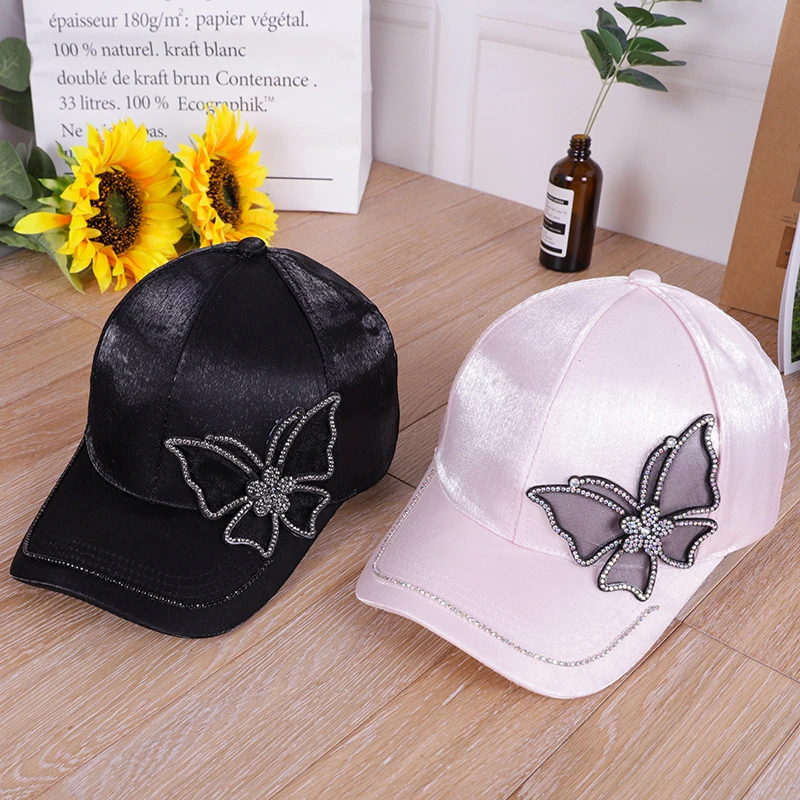 Women's Crystal Butterflie Baseball Cap