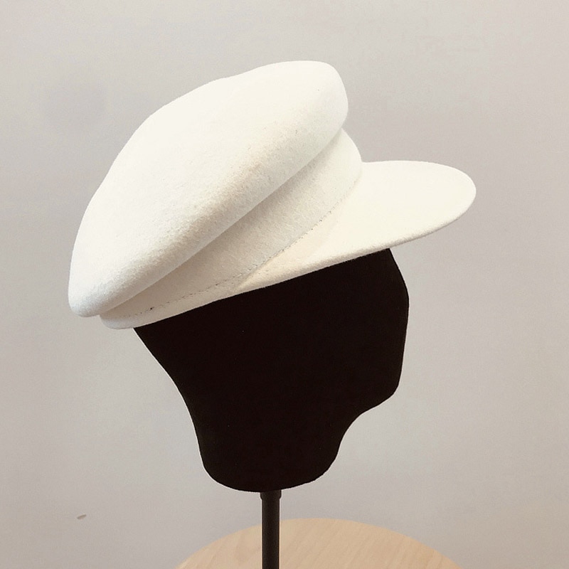Women's Warm Wool Newspaper Hat