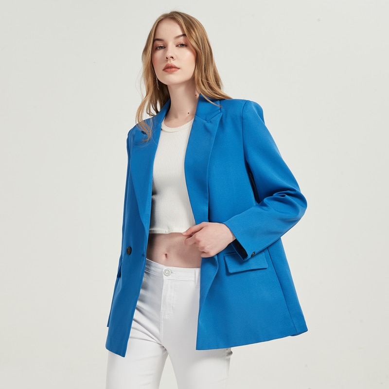 Women's Double Breasted Blazer - Image 3