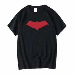 Red Hood Symbol Jason Todd T Shirt Black Long or Short Sleeves Vintage Washed Unisex Homme Fashion Slightly Breathable Casual
