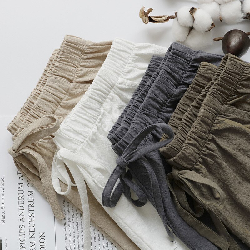 Women's Cotton Linen Shorts - Image 4