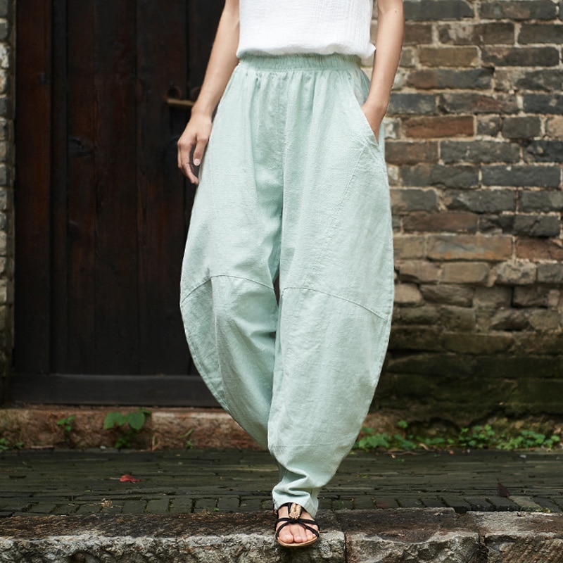 Loose Cotton Bell Pants - Image 4