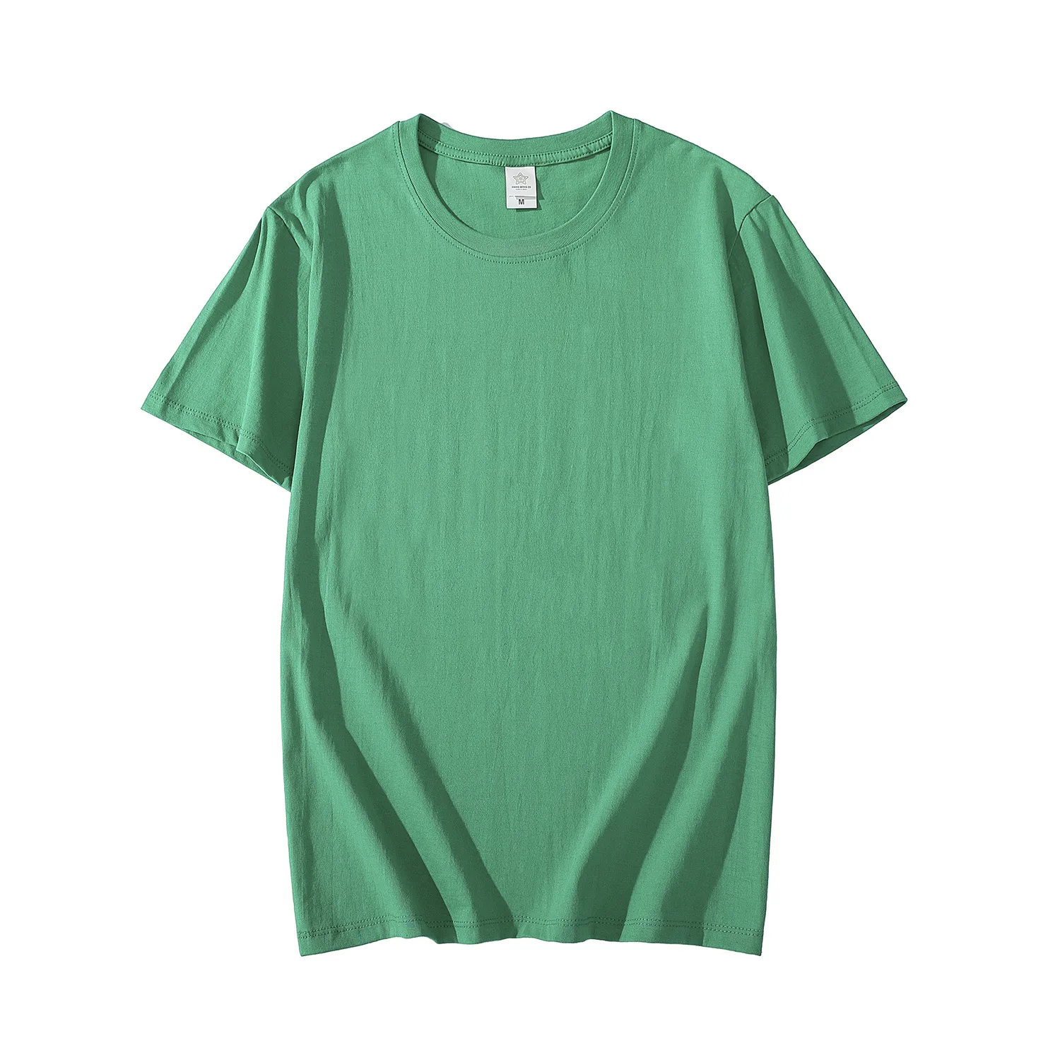 Men's Cotton Solid Color Short Sleeved T-Shirt