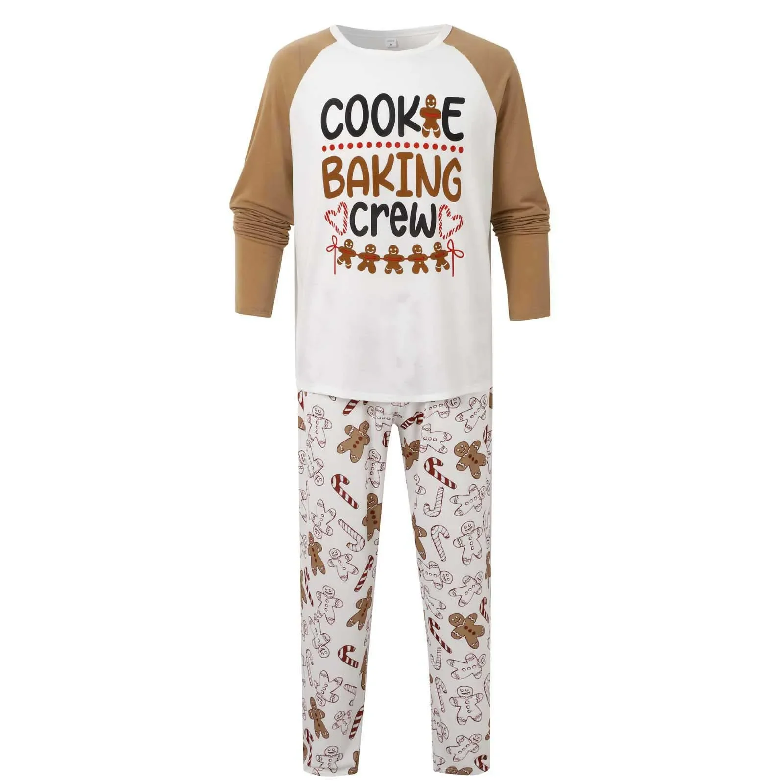 New Christmas Pyjamas Set Family Holiday Look Homewear Gingerbread Man Print Cute Pajamas Adults Kids Matching Outfits Xmas Pjs