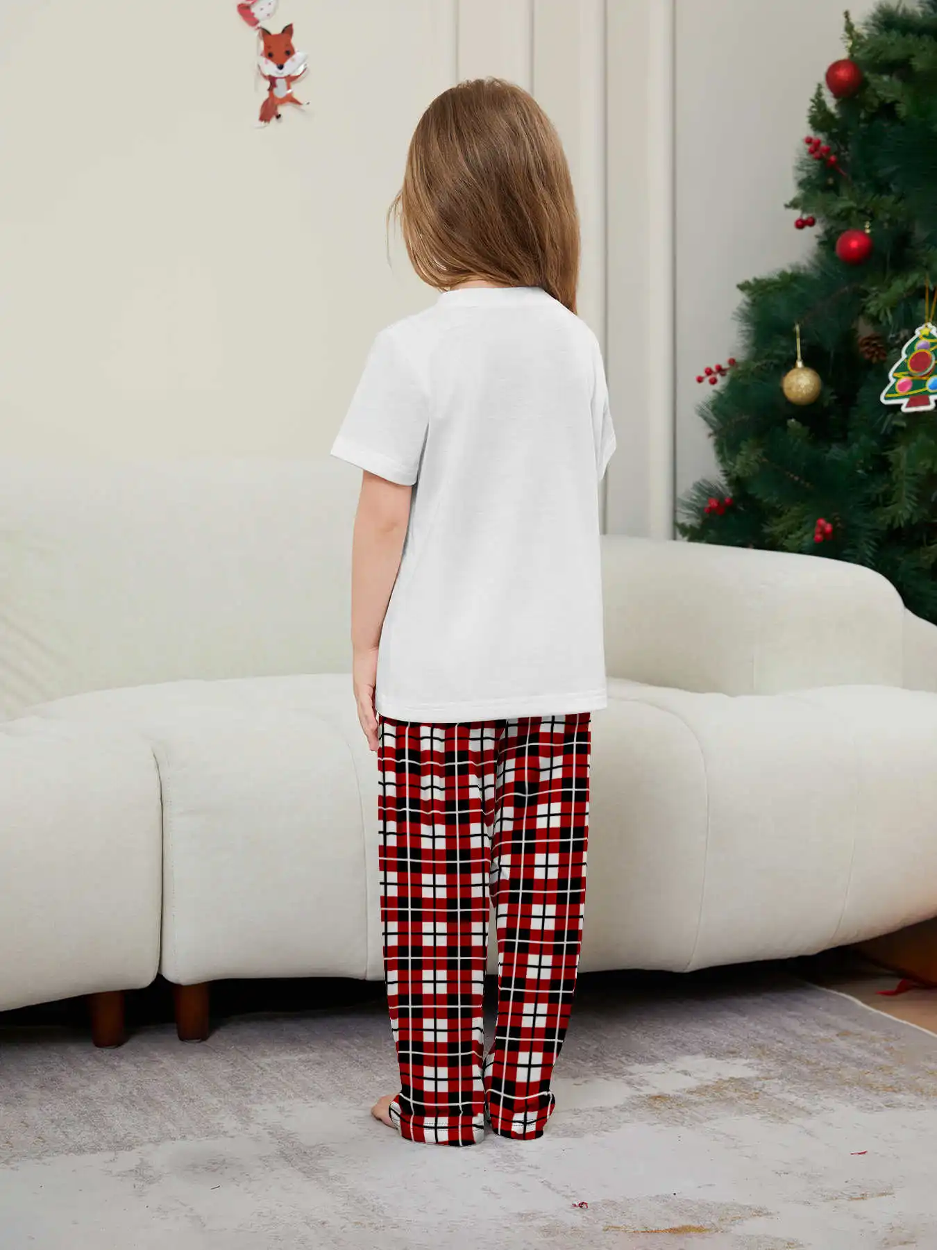 New Year's Costumes Short Sleeve Christmas Pyjamas Set Adults Kids Matching Outfits Cute Elk Print T-shirt+Trousers Loungewear New Year's Costumes Short Sleeve Christmas Pyjamas Set Adults Kids Matching Outfits Cute Elk Print T-shirt+Trousers Loungewear