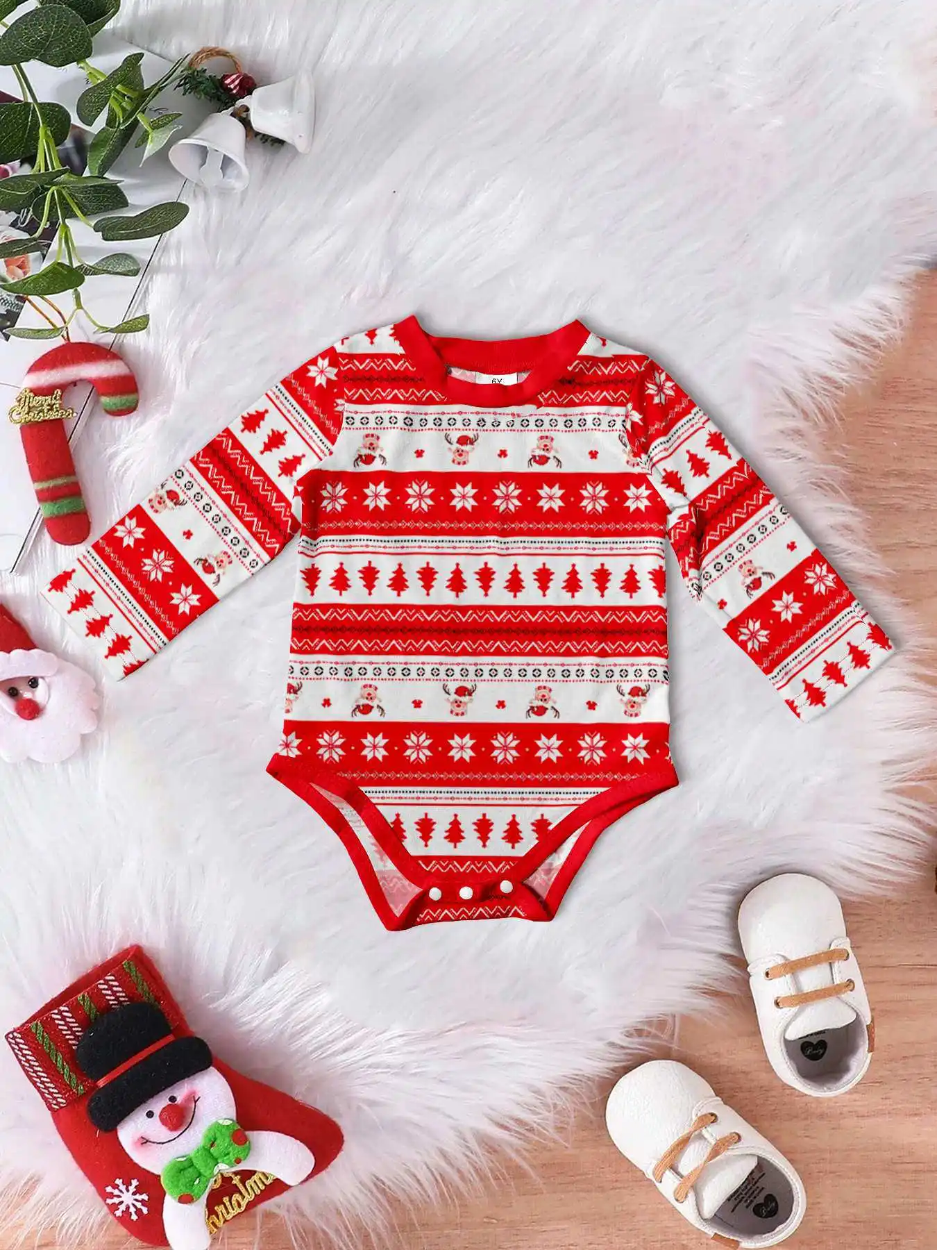 New Year's Costumes Short Sleeve Christmas Pyjamas Set Adults Kids Matching Outfits Cute Elk Print T-shirt+Trousers Loungewear - Image 6