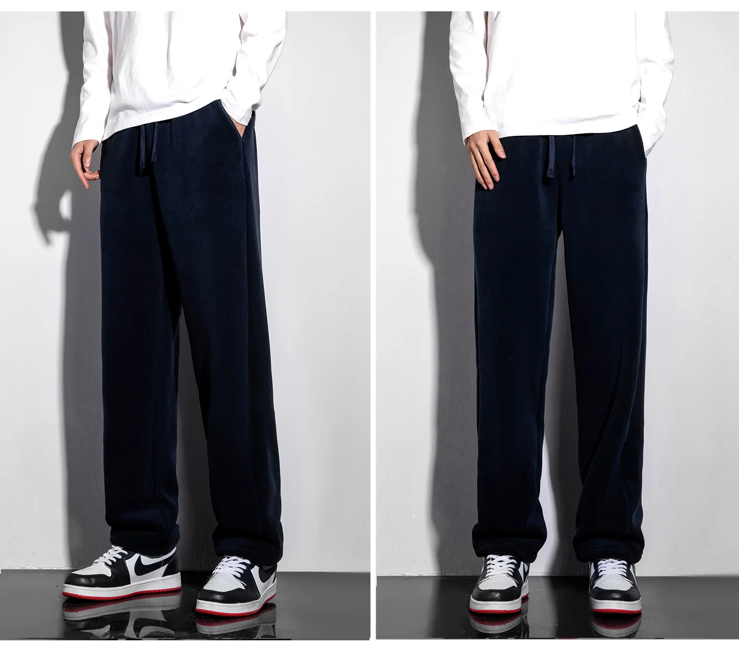 YJKVUR Unisex 2026 Winter New Oversize Pants Men Women Warm Fleece Liner Drawstring Trousers Casual Comfortable Gym Sweatpants YJKVUR Unisex 2026 Winter New Oversize Pants Men Women Warm Fleece Liner Drawstring Trousers Casual Comfortable Gym Sweatpants
