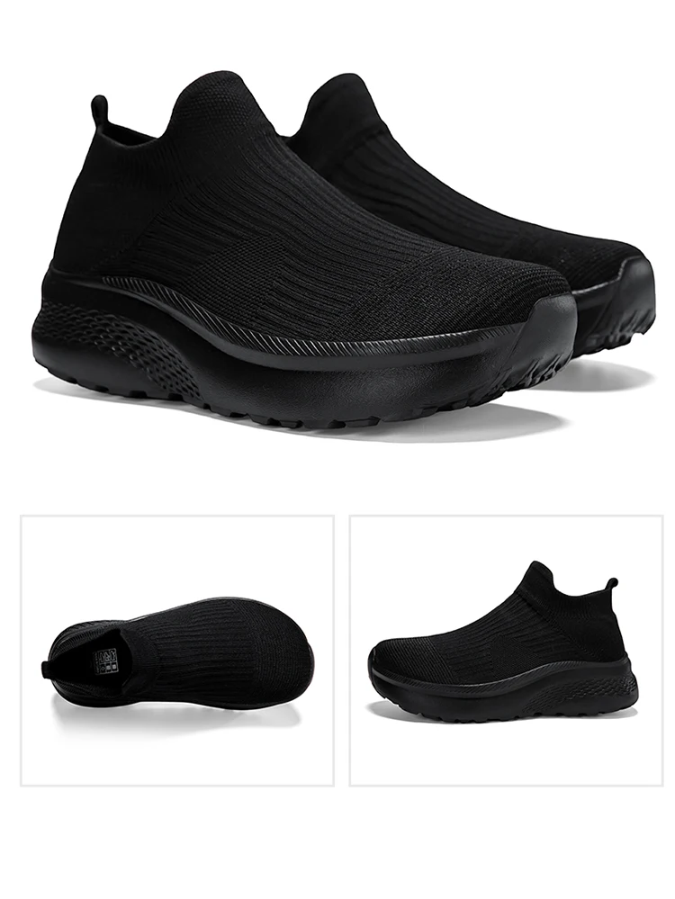 Couple's Wide-Toe Sneakers, Ultra-Light, Elastic, Height-Increasing, Breathable Mesh Casual Walking Slip-On Sock Shoes for Men and Women Couple's Wide-Toe Sneakers, Ultra-Light, Elastic, Height-Increasing, Breathable Mesh Casual Walking Slip-On Sock Shoes for Men and Women