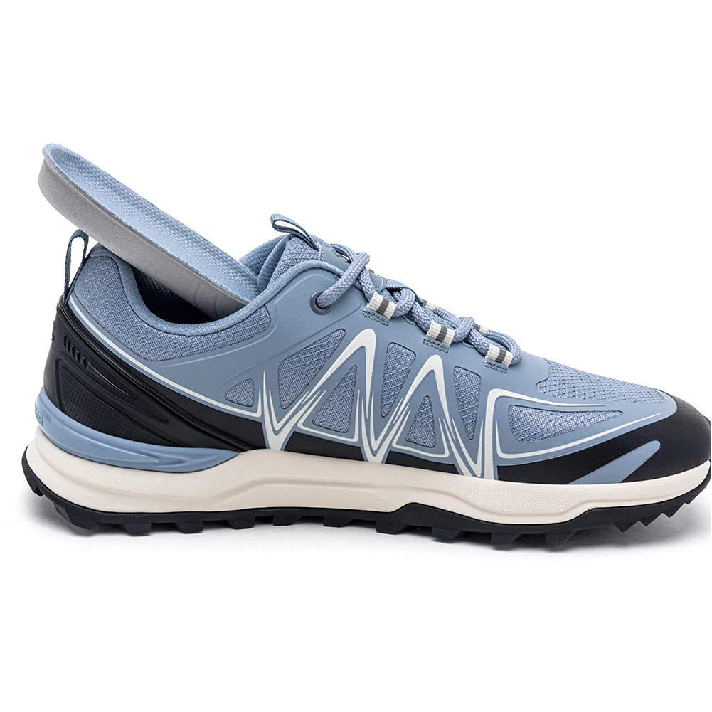 HOBIBEAR Unisex Wide Width Hiking Sneakers Outdoor Trail Running Shoes Artificial Leather Non Slip Lace-Up Walking Sneaker - Image 4