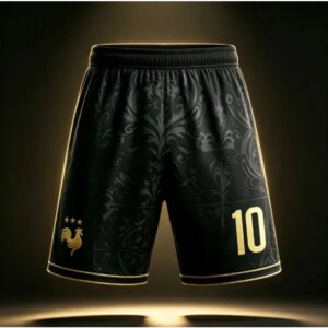 2026 New France Style 3D All Over Black Printed Shorts Summer Breathable Quick Dry Casual Outdoor Sports Short Pants for Unisex