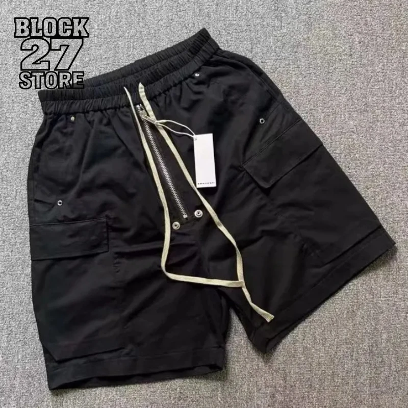 Mens Cargo Shorts Dark Drawstring Multi Pocket Shorts Harajuku Unisex Loose Fit Five Length Straight Leg Casual Streetwear New Mens Cargo Shorts Dark Drawstring Multi Pocket Shorts Harajuku Unisex Loose Fit Five Length Straight Leg Casual Streetwear New