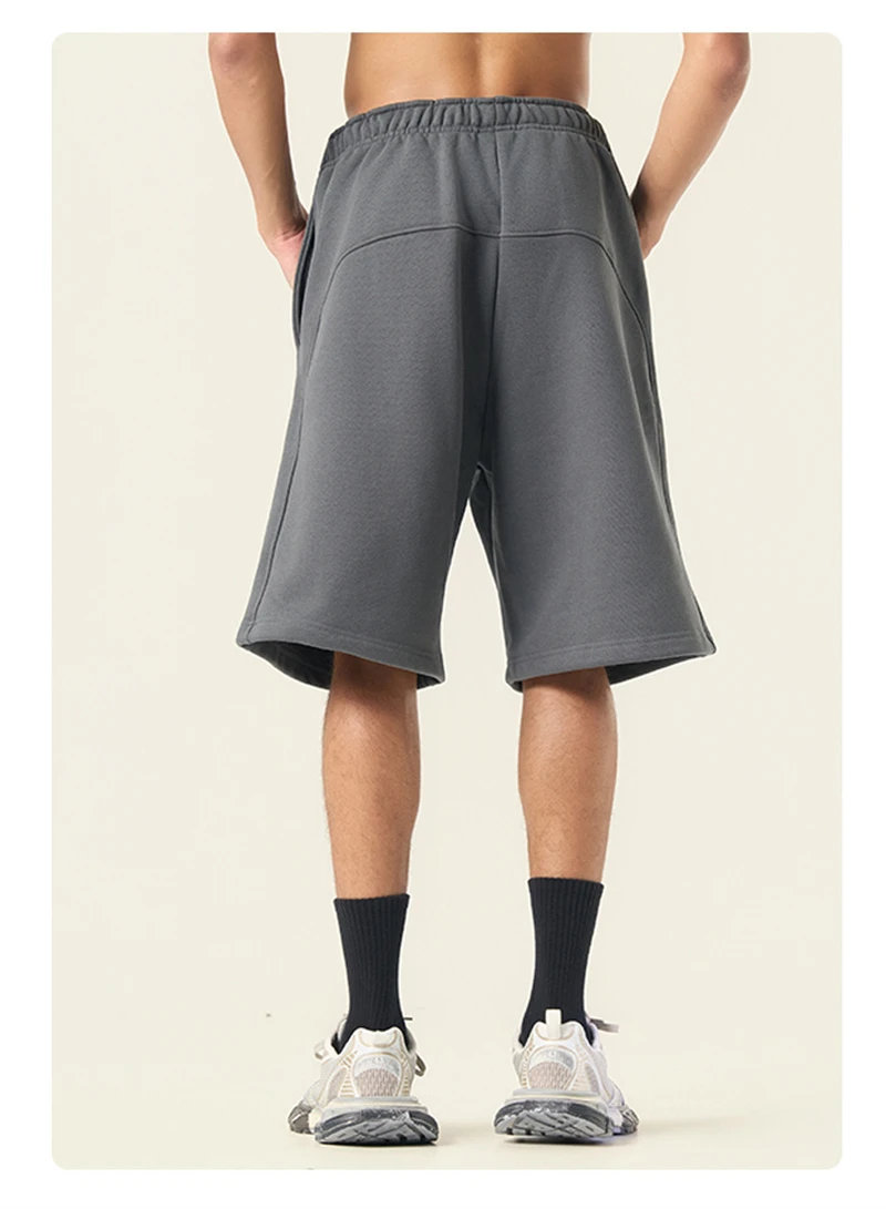 JMD Trendy 2026 Autumn Man 500gsm Fleece Shorts Unisex Casual Loose Heavy Weight Knee Length Shorts Streetwears QH0118 JMD Trendy 2026 Autumn Man 500gsm Fleece Shorts Unisex Casual Loose Heavy Weight Knee Length Shorts Streetwears QH0118