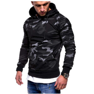 Cotton Men's Hoodie with Front Pocket