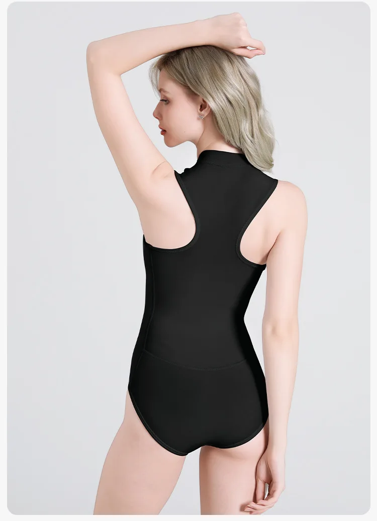 2MM Slim-fitting One-piece Diving Suit Warm Sleeveless Women's Wet Suit Freediving And Surfing Suit Swimsuit Beach swimsuit 2MM Slim-fitting One-piece Diving Suit Warm Sleeveless Women's Wet Suit Freediving And Surfing Suit Swimsuit Beach swimsuit