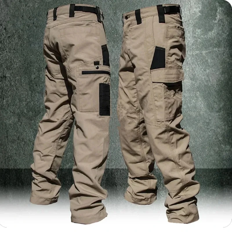 Wear Resistant Work Pant Man Multi-pocket Straight Cargo Trousers Outdoor Jogging Tactical Pants Spring Autumn Casual Trousers Wear Resistant Work Pant Man Multi-pocket Straight Cargo Trousers Outdoor Jogging Tactical Pants Spring Autumn Casual Trousers