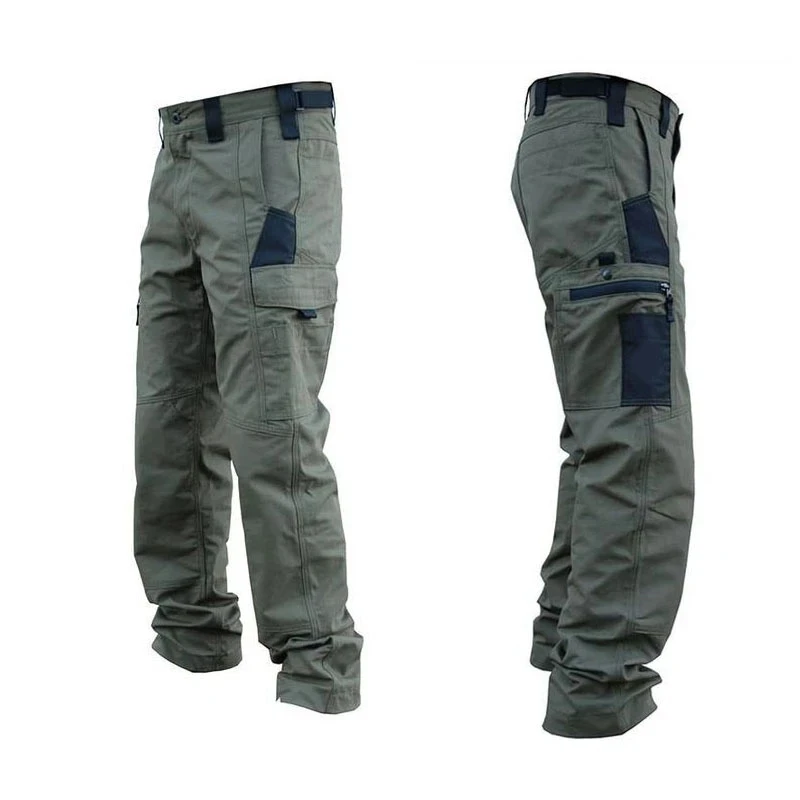 Wear Resistant Work Pant Man Multi-pocket Straight Cargo Trousers Outdoor Jogging Tactical Pants Spring Autumn Casual Trousers Wear Resistant Work Pant Man Multi-pocket Straight Cargo Trousers Outdoor Jogging Tactical Pants Spring Autumn Casual Trousers
