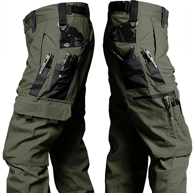 Wear Resistant Work Pant Man Multi-pocket Straight Cargo Trousers Outdoor Jogging Tactical Pants Spring Autumn Casual Trousers Wear Resistant Work Pant Man Multi-pocket Straight Cargo Trousers Outdoor Jogging Tactical Pants Spring Autumn Casual Trousers