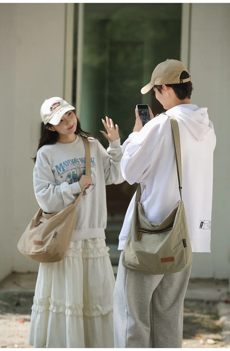 Japanese Women Men Shoulder Crossbody Bag Large Canvas Messenger Bags for Student 2024 Brand Book Bags Female Handbag Satchels Japanese Women Men Shoulder Crossbody Bag Large Canvas Messenger Bags for Student 2024 Brand Book Bags Female Handbag Satchels