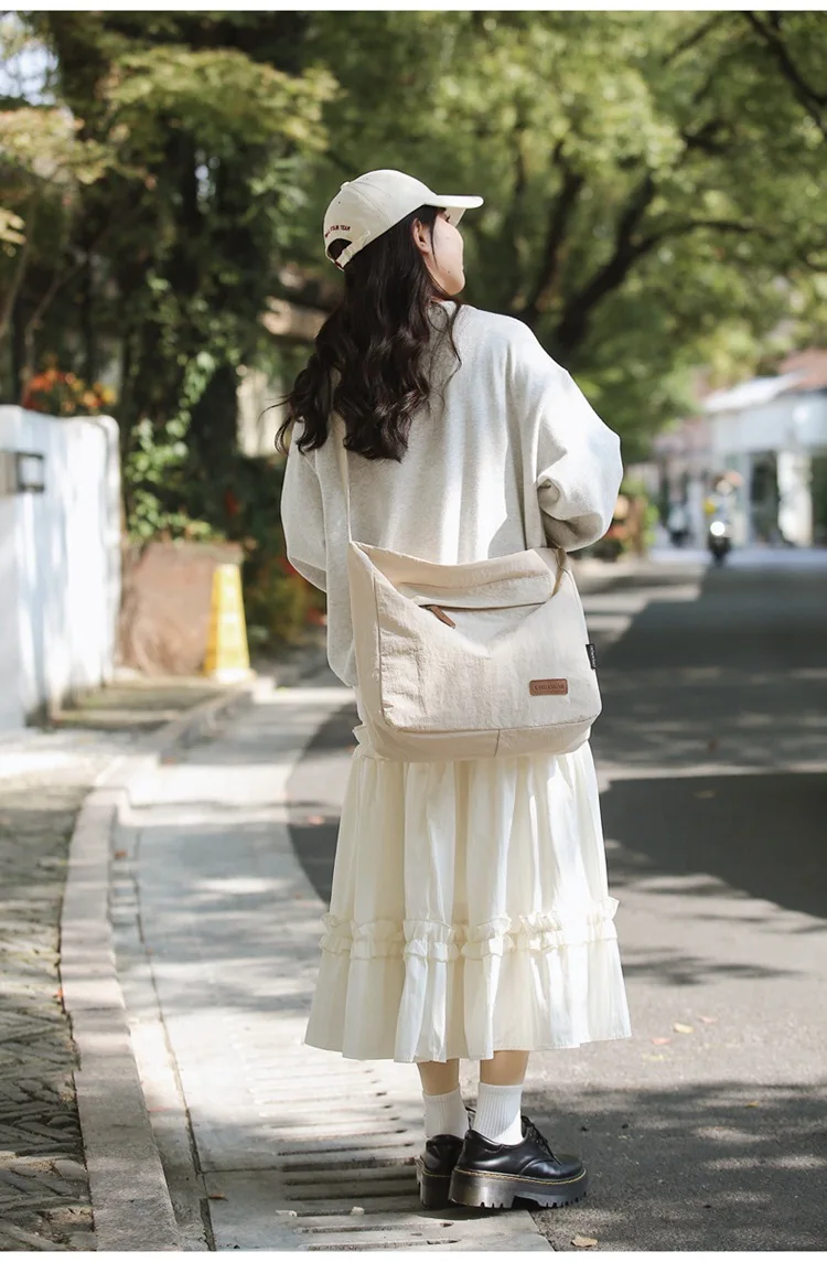 Japanese Women Men Shoulder Crossbody Bag Large Canvas Messenger Bags for Student 2024 Brand Book Bags Female Handbag Satchels Japanese Women Men Shoulder Crossbody Bag Large Canvas Messenger Bags for Student 2024 Brand Book Bags Female Handbag Satchels