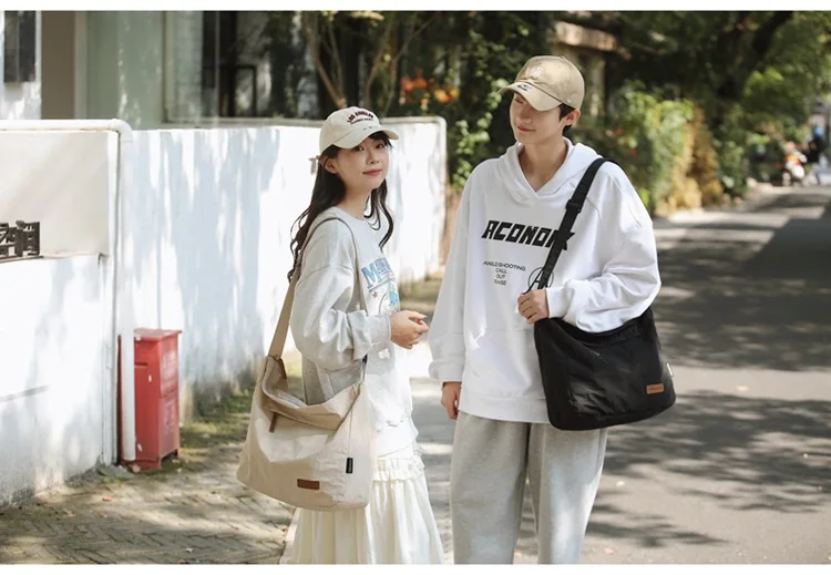 Japanese Women Men Shoulder Crossbody Bag Large Canvas Messenger Bags for Student 2024 Brand Book Bags Female Handbag Satchels Japanese Women Men Shoulder Crossbody Bag Large Canvas Messenger Bags for Student 2024 Brand Book Bags Female Handbag Satchels