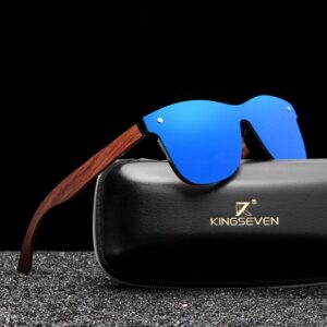 Men's Wooden Frame Sunglasses