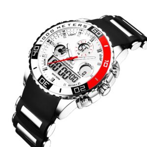 Stylish Sports Wristwatches for Men with Dual Dial