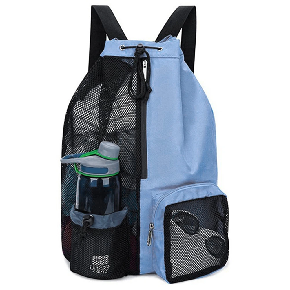 Mesh Drawstring Gym Bags for Swimming Pool Sports Beach Mesh Drawstring Backpack for Men Women Swimmers Workout Gear Cinch Bag